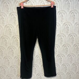 Chicos Black Ankle Pants Size 2.5 large Style Comfort Stretch